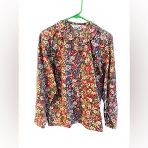 Vintage Floral Blouse